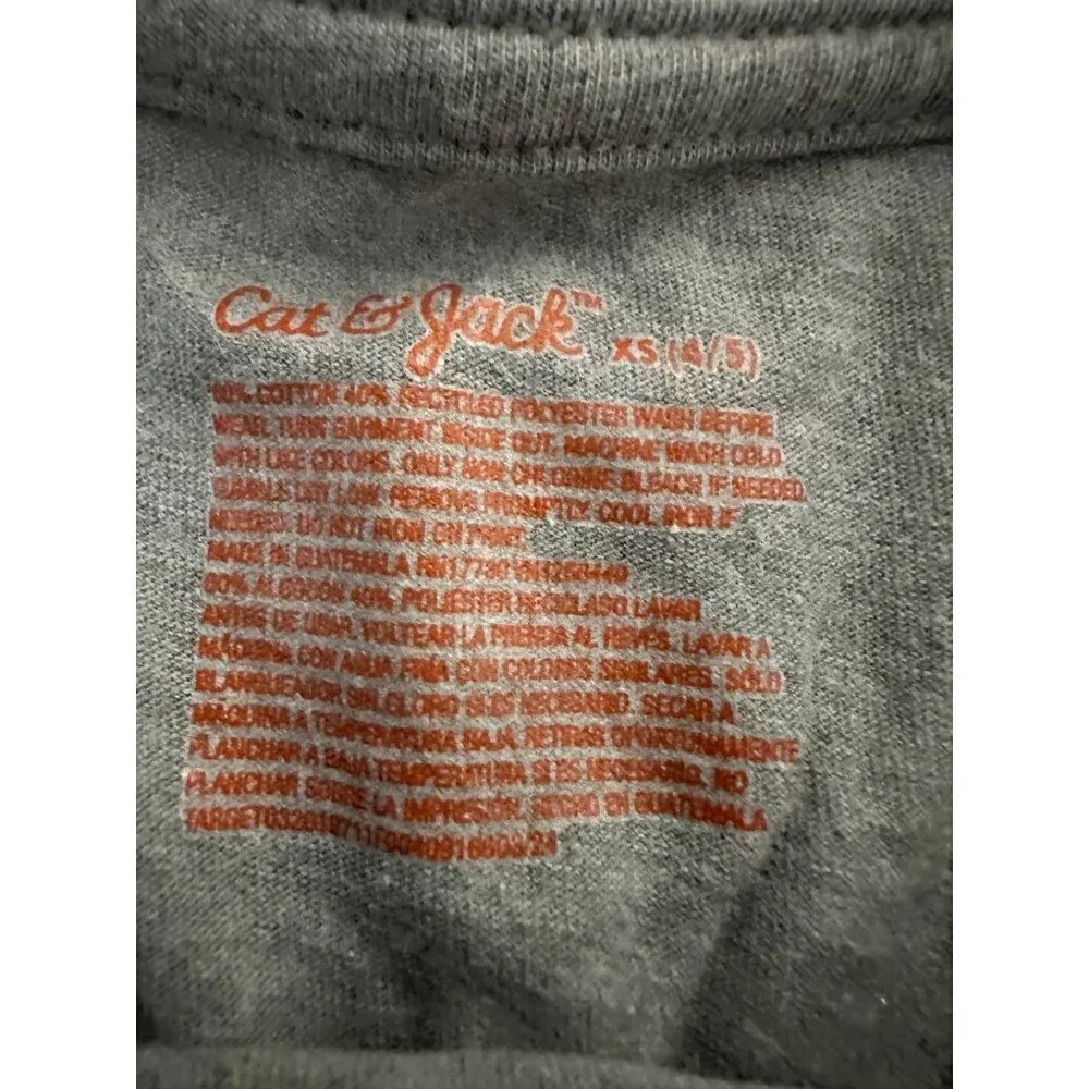 Cat & Jack Girls Relaxed Fit Tee & Tough Cotton Legging Set Size XS 4/5 NWT